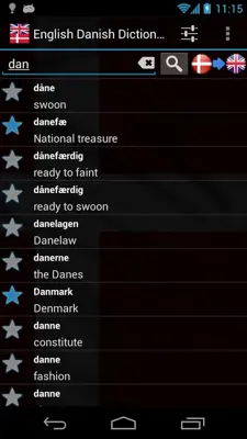 English Danish Dictionary FREE android App screenshot 3